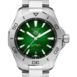 TAG Heuer Aquaracer WBP2115.BA0627 Automatic 40mm Unisex Replica Watch - Green Dial, Steel Case