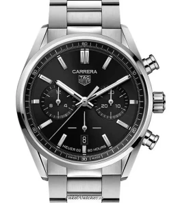 Alternative view of TAG Heuer Carrera CBN2010.BA0642 Automatic 42mm Unisex Replica Watch - Black Dial, Steel Case