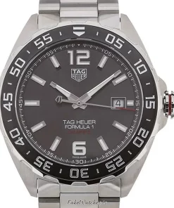 Alternative view of TAG Heuer Formula 1 Calibre 5 WAZ2011.BA0842 Automatic 43mm Unisex Replica Watch - Grey Dial, Steel Case