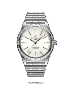Breitling Chronomat 36 A10380591A1A1 Automatic 36mm Female Replica Watch - White Dial, Steel Case