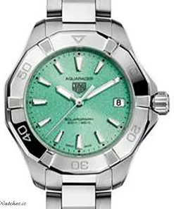 Alternative view of TAG Heuer Aquaracer Lady WBP1315.BA0005 Quartz 34mm Female Replica Watch - Turquoise Dial, Steel Case