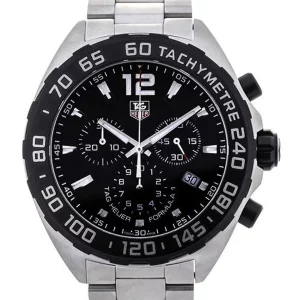 TAG Heuer Formula 1 Quartz CAZ1010.BA0842 Quartz 43mm Unisex Replica Watch - Black Dial, Steel Case