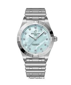 Breitling Chronomat A72310101C1A1 Quartz 28mm Female Replica Watch - Blue Dial, Steel Case