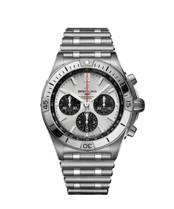 Breitling Chronomat 42 AB0134101G1A1 Automatic 42mm Unisex Replica Watch - Silver Dial, Steel Case