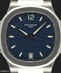 Alternative view of Patek Philippe Nautilus 7118/1452G-001 Automatic 35mm Unisex Replica Watch - Diamond Dial, White Gold Case
