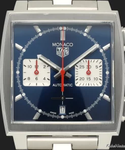 Alternative view of TAG Heuer Monaco CBL2111.FC6453 Automatic 39mm Unisex Replica Watch - Blue Dial, Steel Case