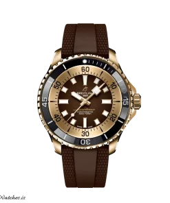 Breitling Superocean 44 N17376201Q1S1 Automatic 44mm Unisex Replica Watch - Brown Dial, Carbon Case
