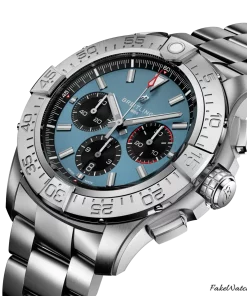Alternative view of Breitling Super Avenger EB0148101C1E1 Automatic 46mm Unisex Replica Watch - Blue Dial, Titanium Case
