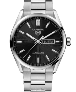 TAG Heuer Carrera Calibre 5 WBN2010.BA0640 Automatic 41mm Unisex Replica Watch - Black Dial, Steel Case