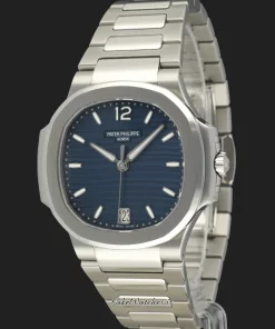 Patek Philippe Nautilus 7118/1452G-001 Automatic 35mm Unisex Replica Watch - Diamond Dial, White Gold Case