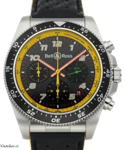 Alternative view of Bell & Ross BR V3 BRV394-RS19/SCA Automatic 44mm Unisex Replica Watch - Grey Dial, Steel Case