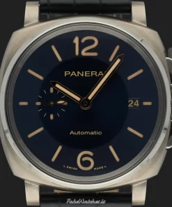 Alternative view of Panerai Luminor Due PAM00927 Automatic 42mm Unisex Replica Watch - Blue Dial, Titanium Case