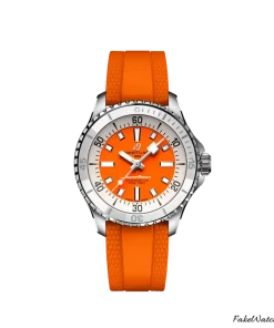 Breitling Superocean A17377211O1S1 Automatic 36mm Unisex Replica Watch - Orange Dial, Steel Case