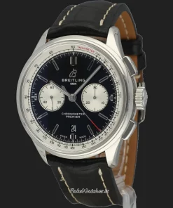 Breitling Premier AB0118371B1P2 Automatic 42mm Unisex Replica Watch - Black Dial, Steel Case