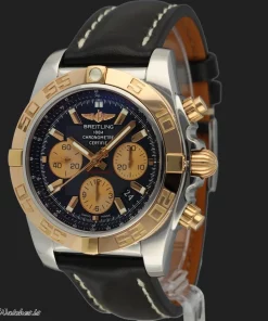 Breitling Chronomat 44 CB011012 Automatic 44mm Unisex Replica Watch - Black Dial, Gold/Steel Case