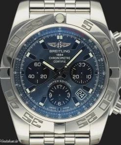 Alternative view of Breitling Chronomat 44 AB01111A/BF68 Automatic 44mm Male Replica Watch - Blue Dial, Steel Case