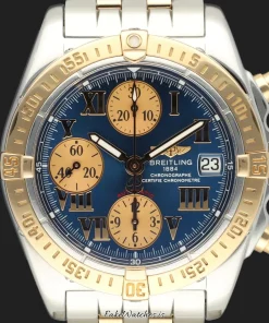Alternative view of Breitling Chrono Cockpit C13358 Automatic 39mm Unisex Replica Watch - Blue Dial, Steel Case