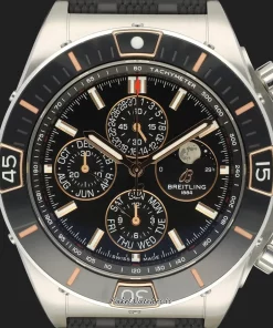 Alternative view of Breitling Chronomat I19320251B1S1 Automatic 44mm Unisex Replica Watch - Black Dial, Steel Case