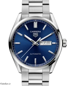 Alternative view of TAG Heuer Carrera Calibre 5 WBN2012.BA0640 Automatic 41mm Unisex Replica Watch - Blue Dial, Steel Case