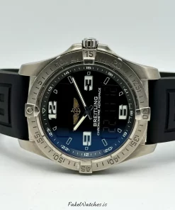 Alternative view of Breitling Aerospace Avantage E79362 Quartz 42mm Unisex Replica Watch - Black Dial, Titanium Case