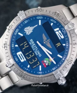 Breitling Aerospace E75362 Quartz 40mm Unisex Replica Watch - Blue Dial, Titanium Case