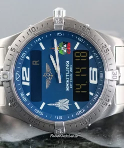 Alternative view of Breitling Aerospace E75362 Quartz 40mm Unisex Replica Watch - Blue Dial, Titanium Case