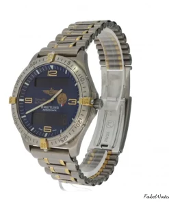 Alternative view of Breitling Aerospace F56062 Quartz 40mm Unisex Replica Watch - Blue Dial, Titanium Case