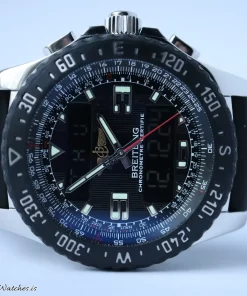Alternative view of Breitling Airwolf A78364 Quartz 44mm Unisex Replica Watch - Black Dial, Steel Case