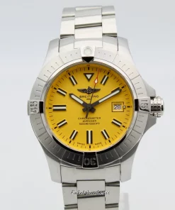 Breitling Avenger A17319101I1A1 Automatic 45mm Unisex Replica Watch - Yellow Dial, Steel Case