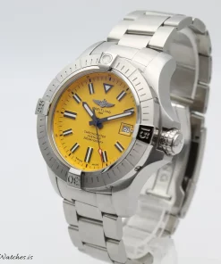 Alternative view of Breitling Avenger A17319101I1A1 Automatic 45mm Unisex Replica Watch - Yellow Dial, Steel Case