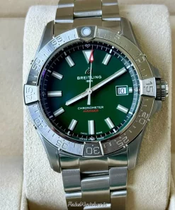 Alternative view of Breitling Avenger A17328101L1A1 Automatic 42mm Unisex Replica Watch - Green Dial, Steel Case