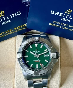 Alternative view of Breitling Avenger A17328101L1A1 Automatic 42mm Unisex Replica Watch - Green Dial, Steel Case