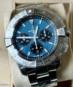 Breitling Avenger AB0147 Automatic 44mm Male Replica Watch - Blue Dial, Steel Case