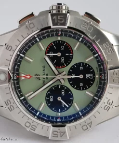 Alternative view of Breitling Avenger AB0147101L1A1 Automatic 44mm Unisex Replica Watch - Green Dial, Steel CaseMM