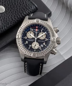 Breitling Avenger E73360 Quartz 44mm Unisex Replica Watch - Black Dial, Titanium Case