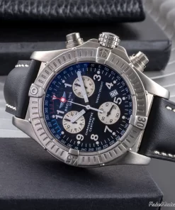 Alternative view of Breitling Avenger E73360 Quartz 44mm Unisex Replica Watch - Black Dial, Titanium Case