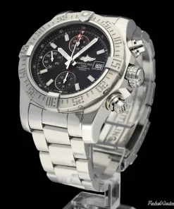 Alternative view of Breitling Avenger II A13381 Automatic 43mm Unisex Replica Watch - Black Dial, Steel Case