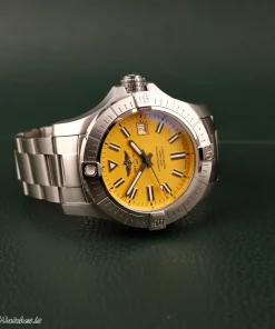 Alternative view of Breitling Avenger Seawolf A17319 Automatic 45mm Unisex Replica Watch - Yellow Dial, Steel Case
