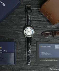 Alternative view of Breitling Aviator 8 AB3521 Automatic 43mm Unisex Replica Watch - Silver Dial, Steel Case