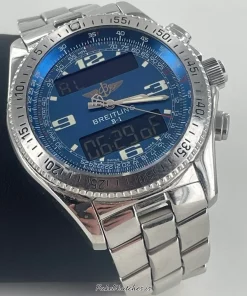 Breitling B-1 A68362 Quartz 44mm Unisex Replica Watch - Blue Dial, Steel Case