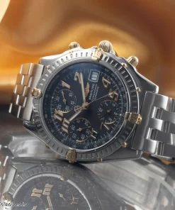 Alternative view of Breitling Blackbird B13350 Automatic 40mm Unisex Replica Watch - Black Dial, Steel Case