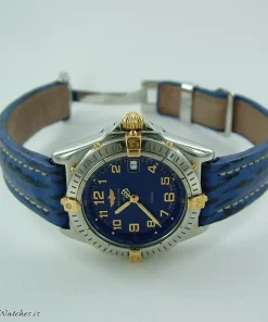 Breitling Callistino - Quartz 30mm Female Replica Watch - Blue Dial, Gold/Steel Case