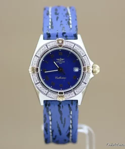 Breitling Callistino B52043 Quartz 28mm Female Replica Watch - Blue Dial, Steel Case