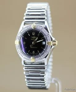 Alternative view of Breitling Callistino B52045.1 Quartz 28mm Female Replica Watch - Black Dial, Steel Case