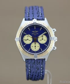 Breitling Callisto 80520 Manual winding 36mm Unisex Replica Watch - Blue Dial, Gold/Steel Case