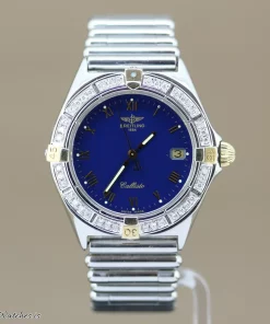 Breitling Callisto B57045 Quartz 34mm Unisex Replica Watch - Blue Dial, Steel Case