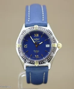 Breitling Callisto B64046 Quartz 34mm Unisex Replica Watch - Blue Dial, Gold/Steel Case
