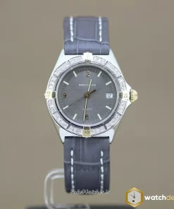 Breitling Callisto B80510 Quartz 34mm Unisex Replica Watch - Grey Dial, Gold/Steel Case