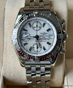 Alternative view of Breitling Chrono Cockpit A13358 Automatic 39mm Unisex Replica Watch - Pearl Dial, Steel Case