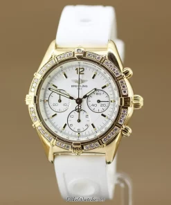 Alternative view of Breitling Chrono Cockpit K30011 Automatic 37mm Unisex Replica Watch - White Dial, Yellow Gold Case